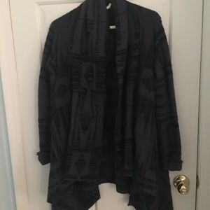 amuse society long purple cardigan